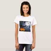 Spooky Halloween Night Szene T-Shirt (Vorne ganz)