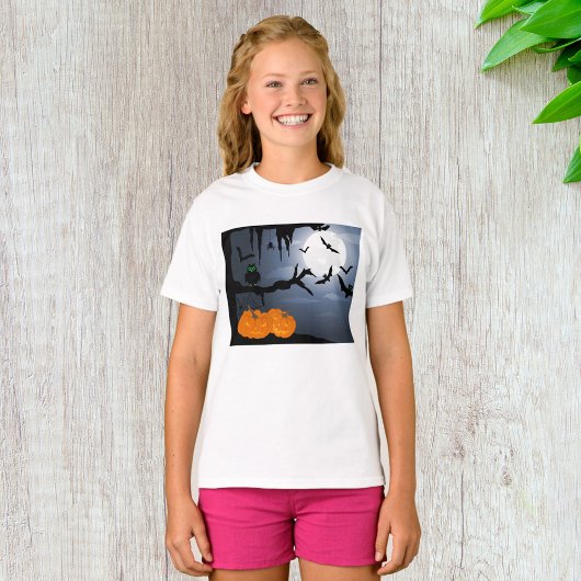 Spooky Halloween Night Szene T-Shirt