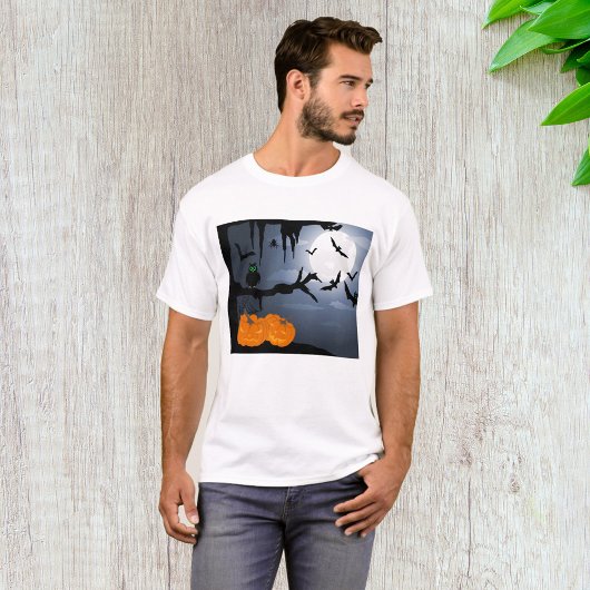 Spooky Halloween Night Szene T-Shirt