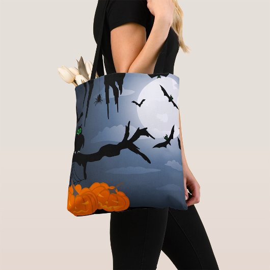 Spooky Halloween Night Szene Tasche