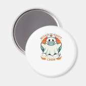 Spooky Halloween Nurse Funny Ghost Costume Boo Boo Magnet (Vorderseite/Rückseite)