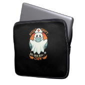 Spooky Halloween Nurse Funny Ghost Kostüm Boo Boo Laptopschutzhülle (Vorderseite Links)