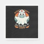 Spooky Halloween Nurse Funny Ghost Kostüm Boo Boo Serviette (Vorderseite)