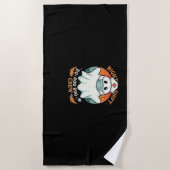 Spooky Halloween Nurse Funny Ghost Kostüm Boo Boo Strandtuch (Vorderseite)