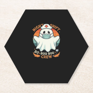 Spooky Halloween Nurse Funny Ghost Kostüm Boo Boo Untersetzer