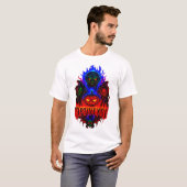 Spooky Halloween OPTIVEXOJ Monster Mash-Up-T - Shi T-Shirt (Vorne ganz)