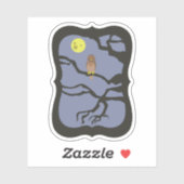 Spooky Halloween Owl Aufkleber (Blatt)