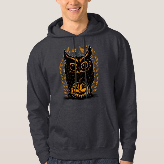 Spooky Halloween Owl Hoodie (Vorderseite)