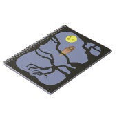 Spooky Halloween Owl Notizblock (Linke Seite)