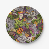 Spooky Halloween Paper Teller 7" (Vorderseite)
