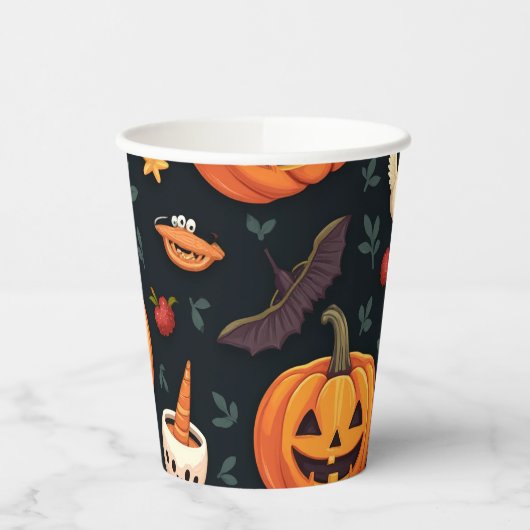 Spooky Halloween Papier Cups - Perfekt für Party! Pappbecher (Links)