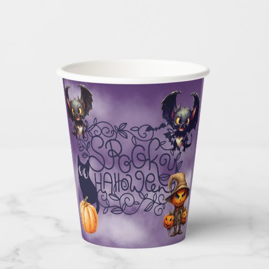 Spooky Halloween Pappbecher (Vorderseite)