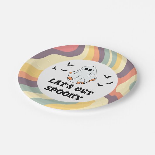 Spooky Halloween Pappteller (Schrägansicht)