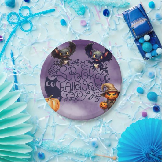 Spooky Halloween Pappteller (Party)