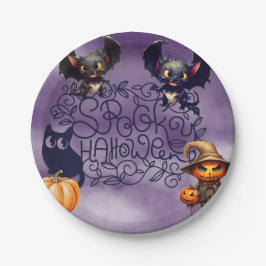 Spooky Halloween Pappteller