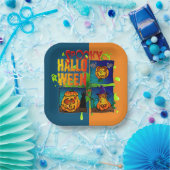 Spooky Halloween Pappteller (Party)