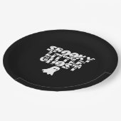 Spooky Halloween Pappteller (Schrägansicht)