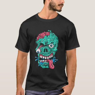 Spooky Halloween-Party Beängstigend Zombie T-Shirt