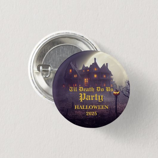 Spooky-Halloween-Party Button (Vorne & Hinten)