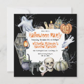 Spooky-Halloween-Party Einladung (Vorderseite)