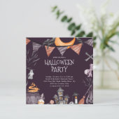 Spooky Halloween-Party Einladung (Stehend Vorderseite)