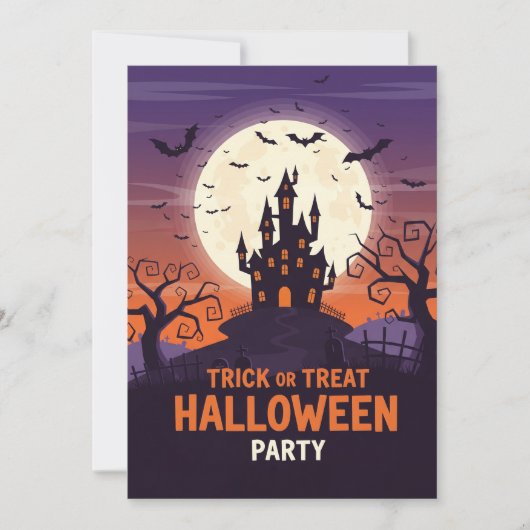 Spooky Halloween-Party Einladung (Vorderseite)