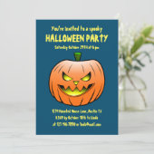 Spooky Halloween-Party Einladung (Stehend Vorderseite)