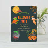 Spooky Halloween-Party Einladung (Stehend Vorderseite)