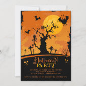 Spooky Halloween-Party Einladung (Vorderseite)