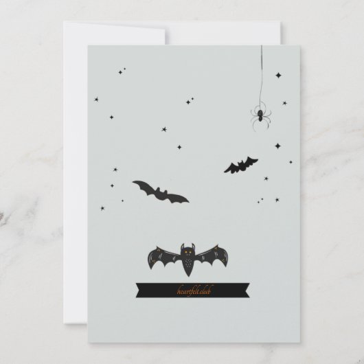 Spooky-Halloween-Party Einladung (Rückseite)