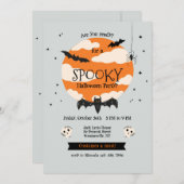 Spooky-Halloween-Party Einladung (Vorne/Hinten)
