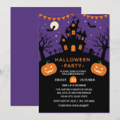 Spooky-Halloween-Party Einladung (Vorne/Hinten)