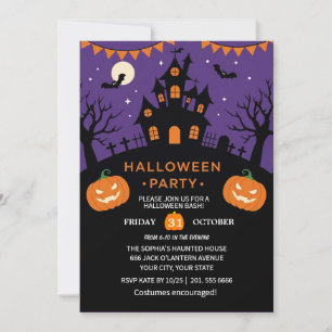 Spooky-Halloween-Party Einladung
