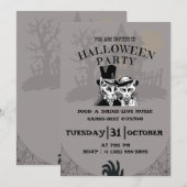 Spooky Halloween-Party Einladung (Vorne/Hinten)