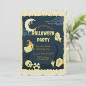 Spooky Halloween-Party Einladung (Stehend Vorderseite)