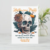 Spooky-Halloween-Party Einladung (Stehend Vorderseite)