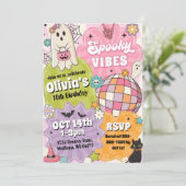 Spooky Halloween Party Einladung (Stehend Vorderseite)