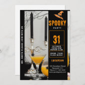 Spooky-Halloween-Party Einladung (Vorne/Hinten)
