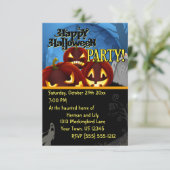 Spooky Halloween-Party Einladung (Stehend Vorderseite)