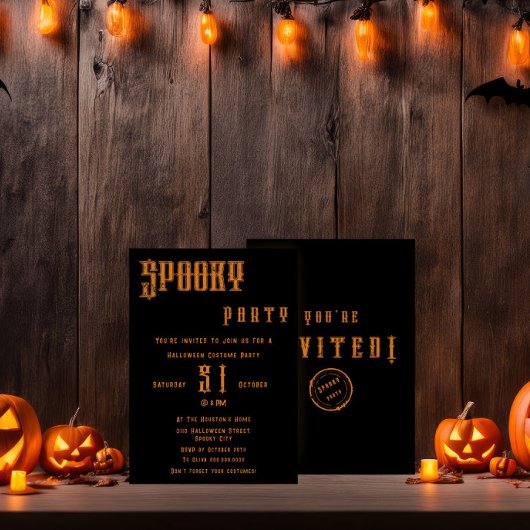 Spooky Halloween-Party Einladung