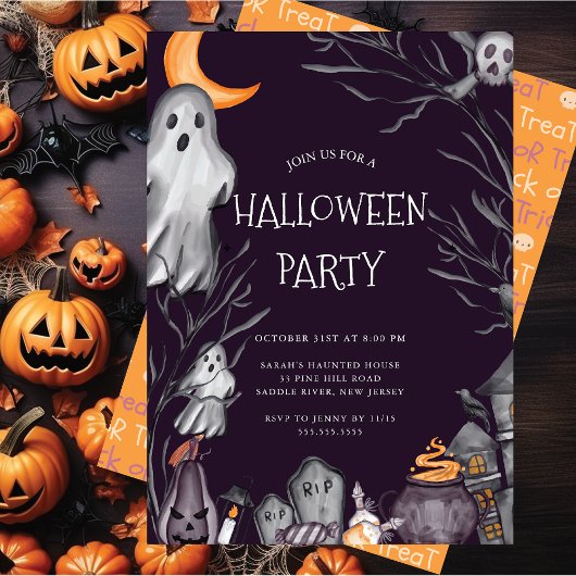 Spooky Halloween-Party Einladung