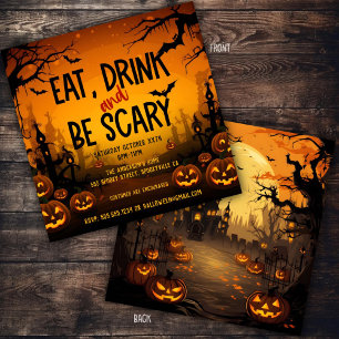 Spooky-Halloween-Party Einladung