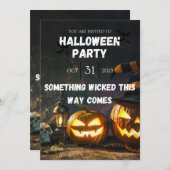 Spooky Halloween-Party Einladung (Vorne/Hinten)