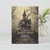 Spooky Halloween-Party Einladung (Stehend Vorderseite)