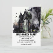 Spooky Halloween-Party Einladung (Stehend Vorderseite)