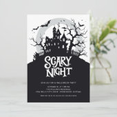 Spooky-Halloween-Party Einladung (Stehend Vorderseite)