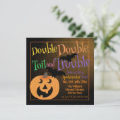 Spooky Halloween-Party Einladung (Stehend Vorderseite)