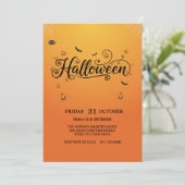 Spooky Halloween-Party Einladung (Stehend Vorderseite)