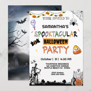 Spooky-Halloween-Party Einladung