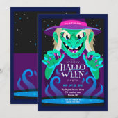 Spooky Halloween-Party Einladung (Vorne/Hinten)